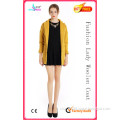 Lady Fashion Sexy Long Sleeve Woolen Coat Overcoat Outerwear Garment Clothing Apparel (SR-5004)